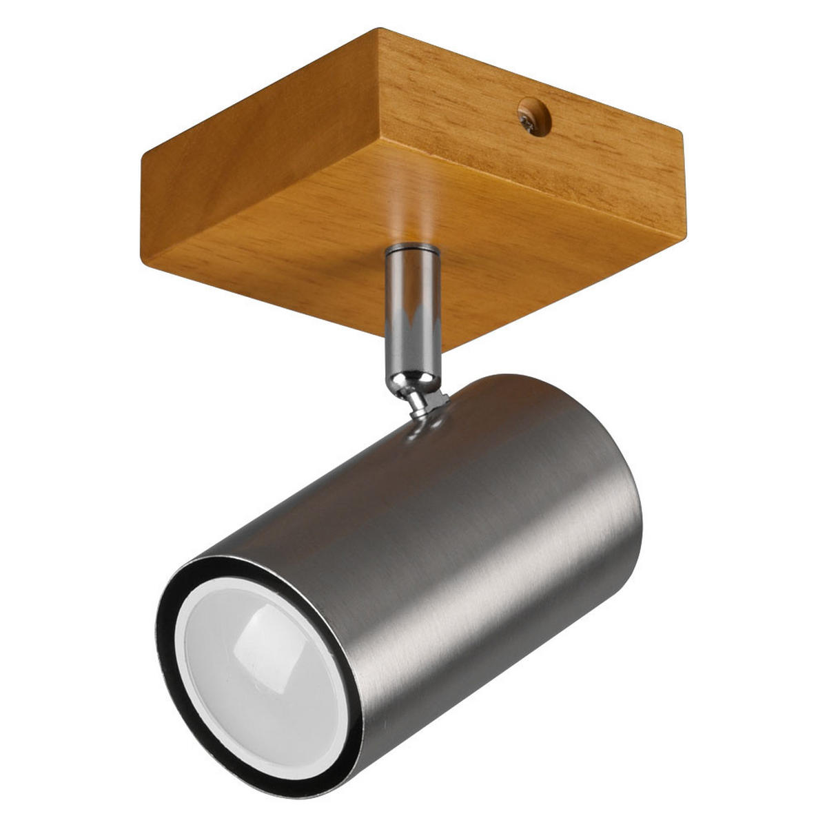 WANDLEUCHTE MARLEY Holz Silber - Silberfarben, Holz (9/16/12cm)