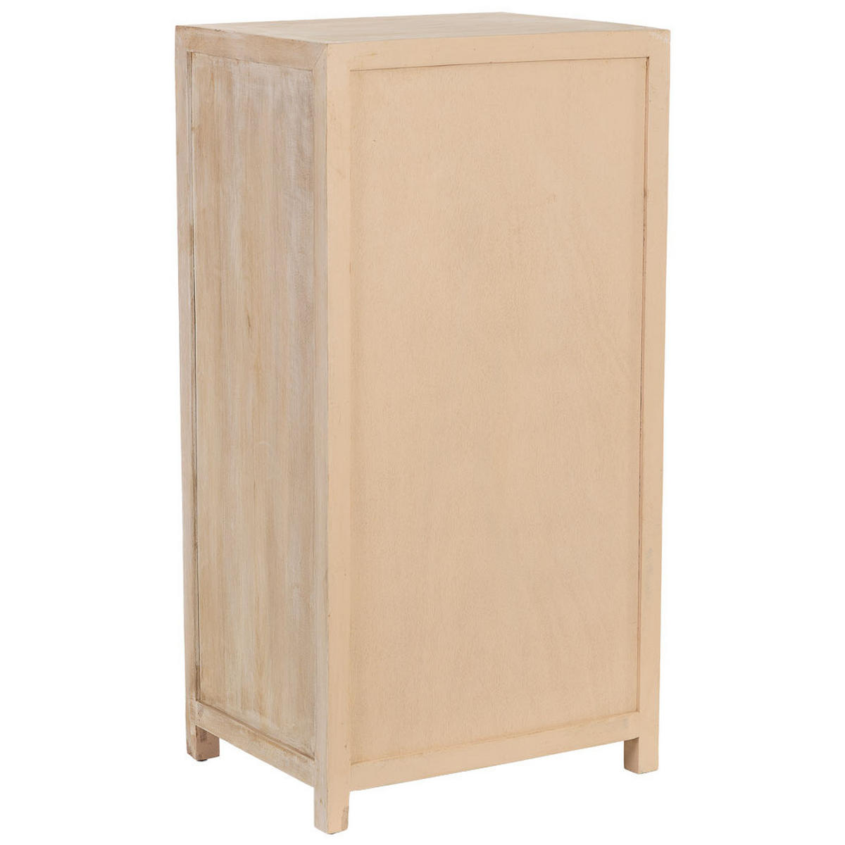 KOMMODE aus Holz, beige, 60x45x116cm - Beige, Holz (60/116/45cm) - Wanderlust