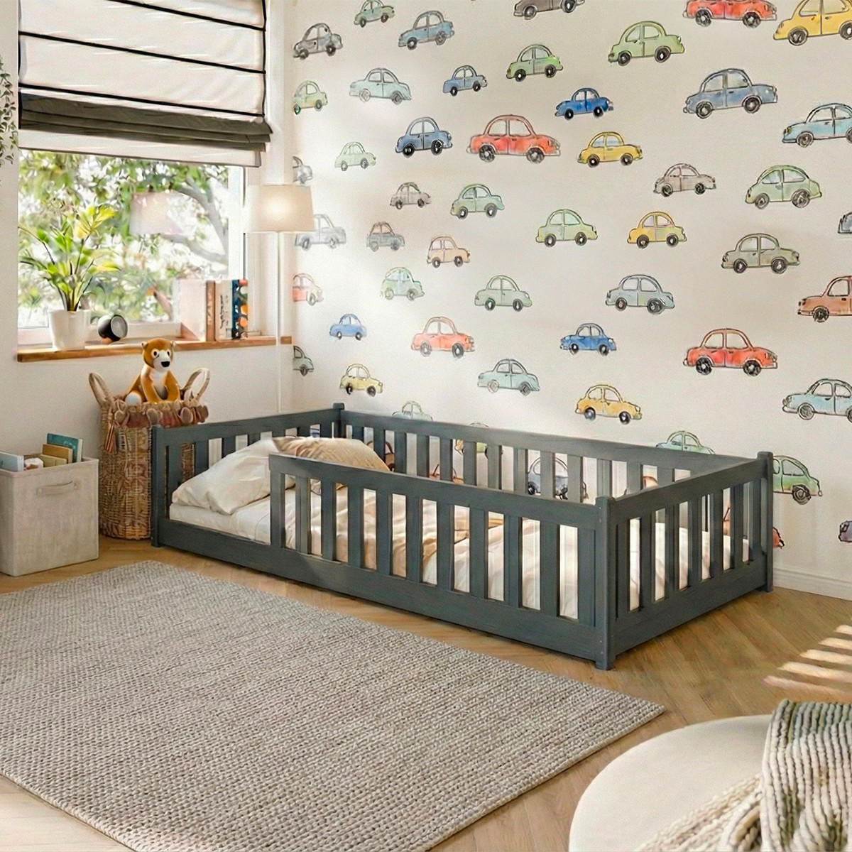 KREVET Maya Antracit - antracit, drvo - Petits-meubles