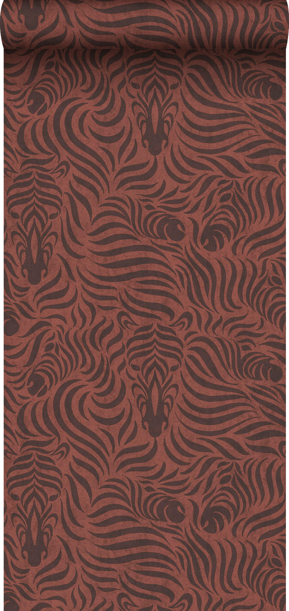 TAPETE Zebras 53 cm x 10 m - Terracotta, Papier (53/1000cm) - Sanders & Sanders