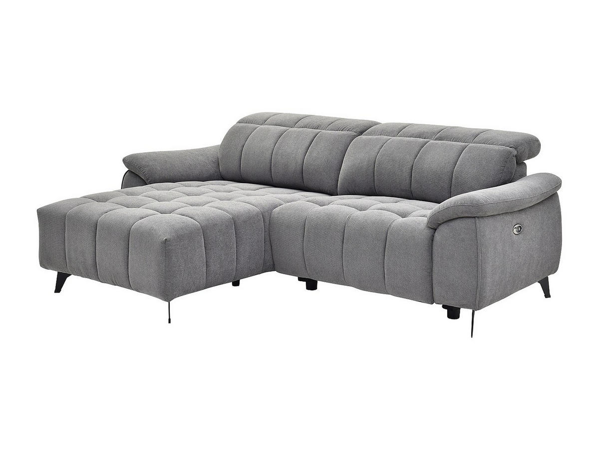 RELAXSOFA - 4 Personen - stoff - grau Celtimo - Grau, Textil/Metall (230/79/169cm) - Vente-Unique