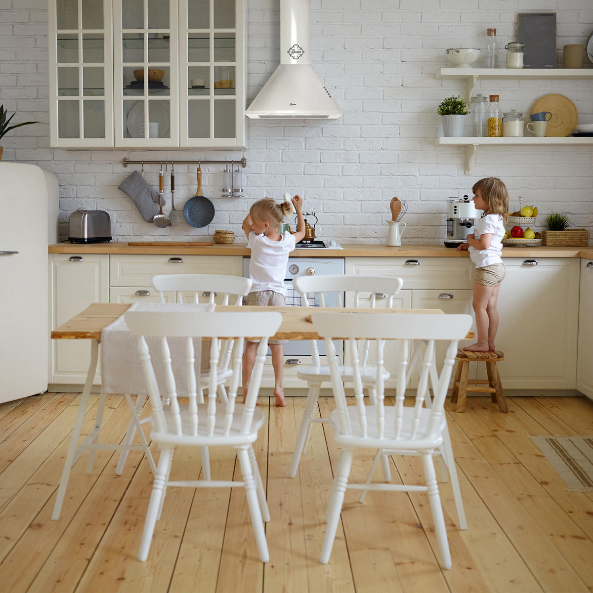 DUNSTABZUGSHAUBE GCH C 046 WH 6 N 60 cm Weiß - Weiß, Metall (60/117/50cm) - Gurari