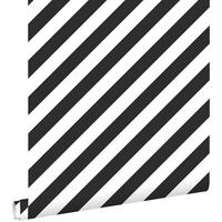 TAPETE Streifen 53 cm x 10.05 m - Schwarz, Papier (53/1000cm) - ESTAhome