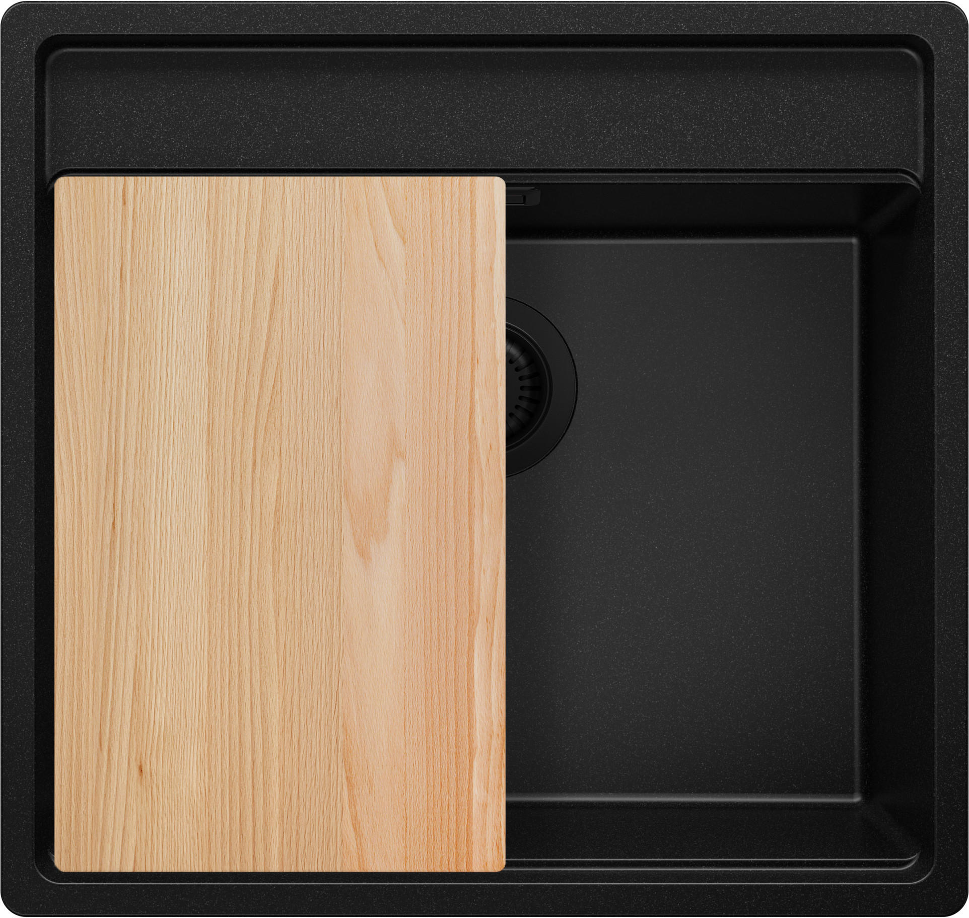 Primagran Unterbauspüle Schwarz, Schwarz, Beige 56x20x53 cm