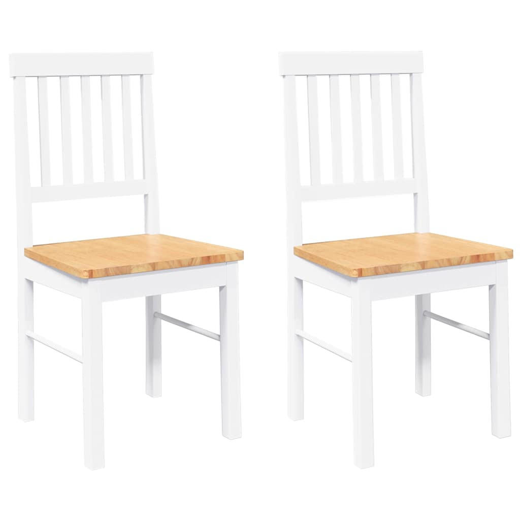 STUHL-SET 2 Stk Kargenhain 42.5/90/44.5 cm - Weiß, Holz (42.5/90/44.5cm) - ZMH