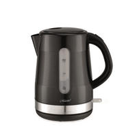WASSERKOCHER ELEKTRISCH Schwarz 22/16/23.5 cm MR035BLACK - Schwarz, Metall (16/23.5/22cm) - Maestro 