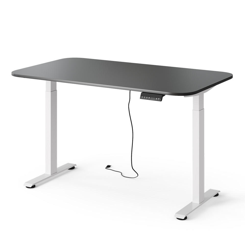 BIROU Elevate Alb/antracit 140 x 80 cm 2 motoare