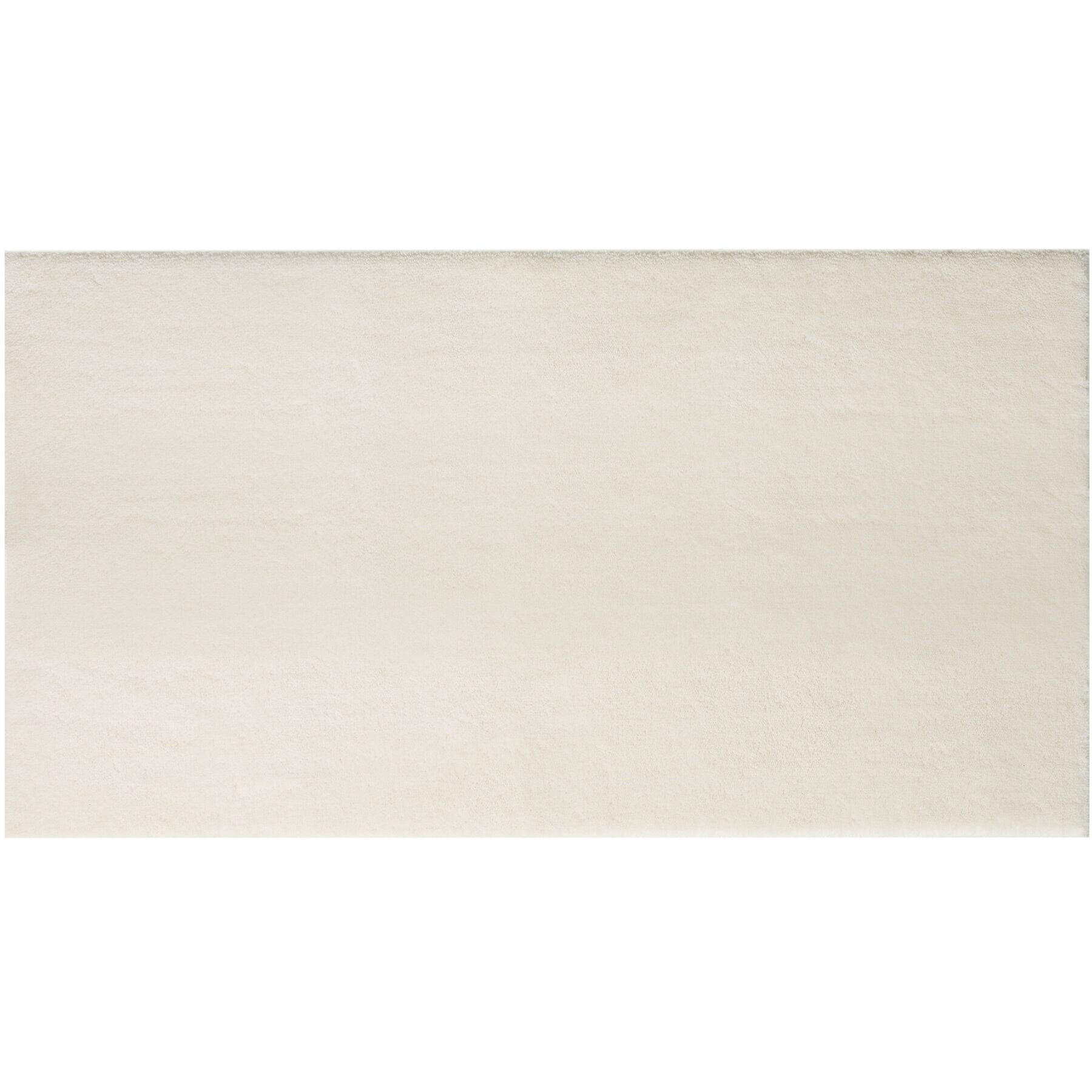 KURZFLORTEPPICH Soft Zone,rutschfeste Unterseite,creme - Creme, Kunststoff (150/80cm) - tectake