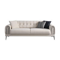 3-SITZER Sofa LEJLA, Creme - Creme, Kunststoff/Textil (235/84/103cm)