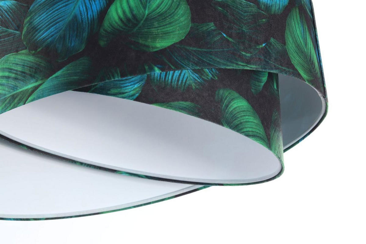 HÄNGELEUCHTE Grün 50/23 cm - Weiß, Kunststoff (50/1.3/23cm) - ONZENO