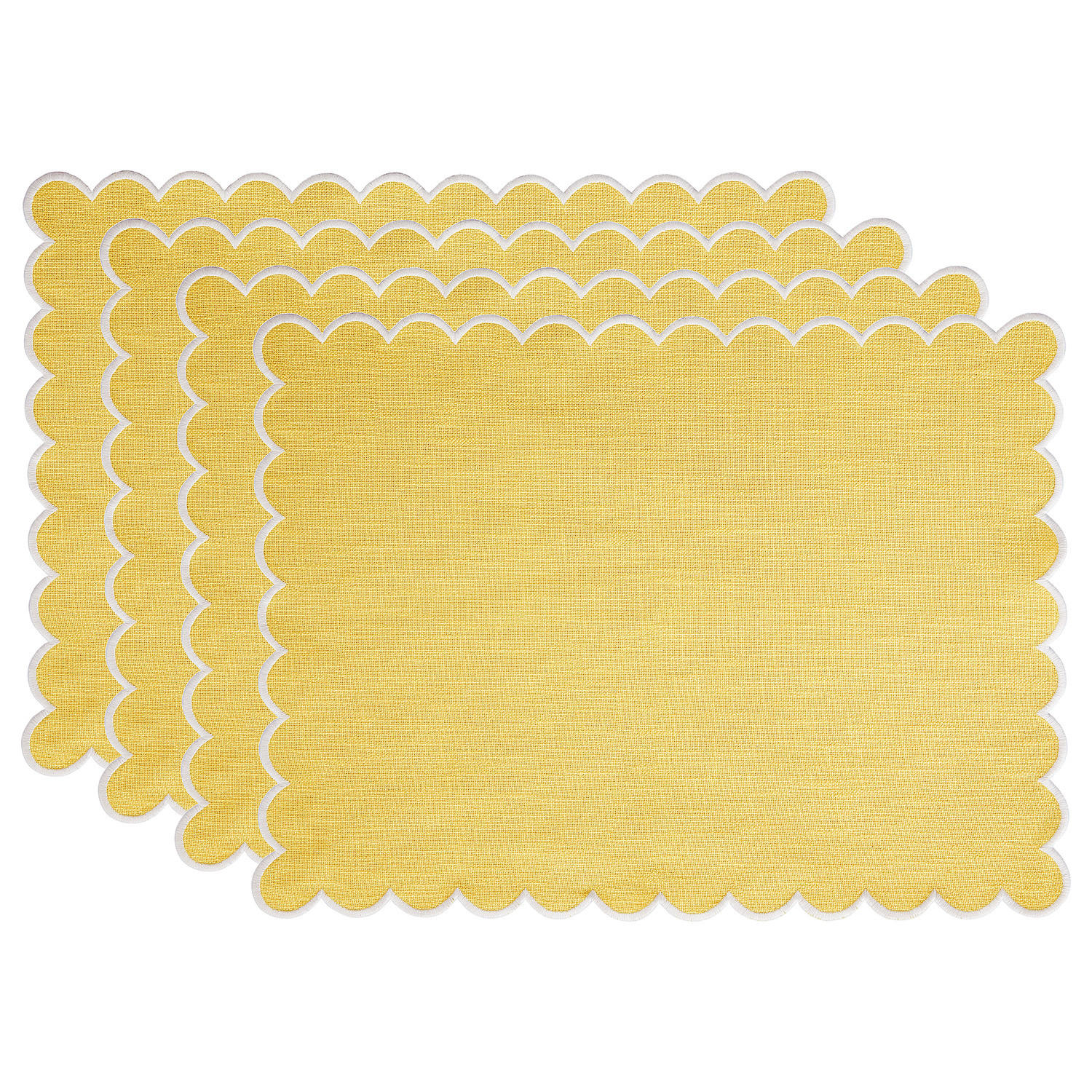 TISCHSET (4er Set) Summer Cheer - Gelb, Textil (33/47cm) - Butlers