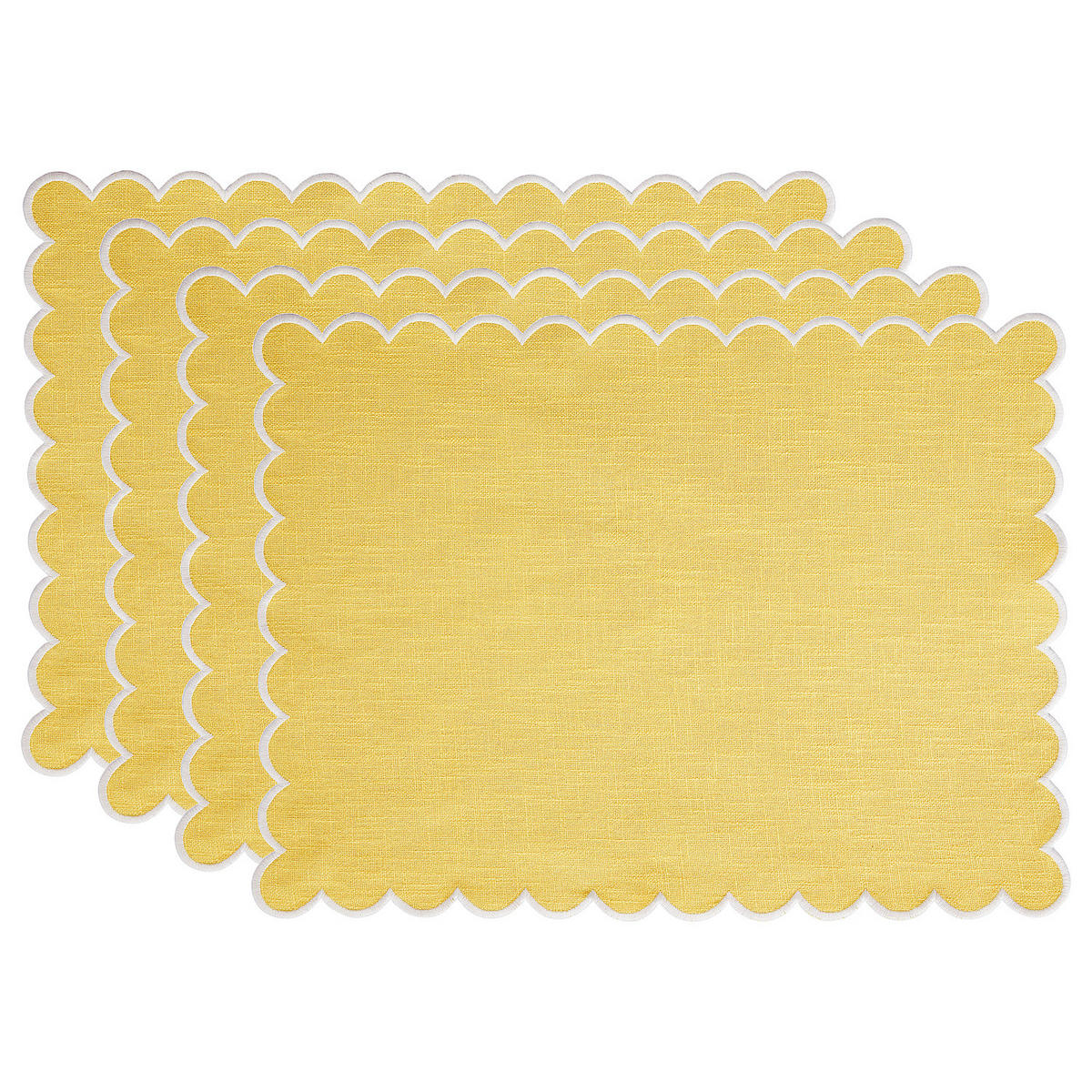 TISCHSET (4er Set) Summer Cheer - Gelb, Textil (33/47cm) - Butlers