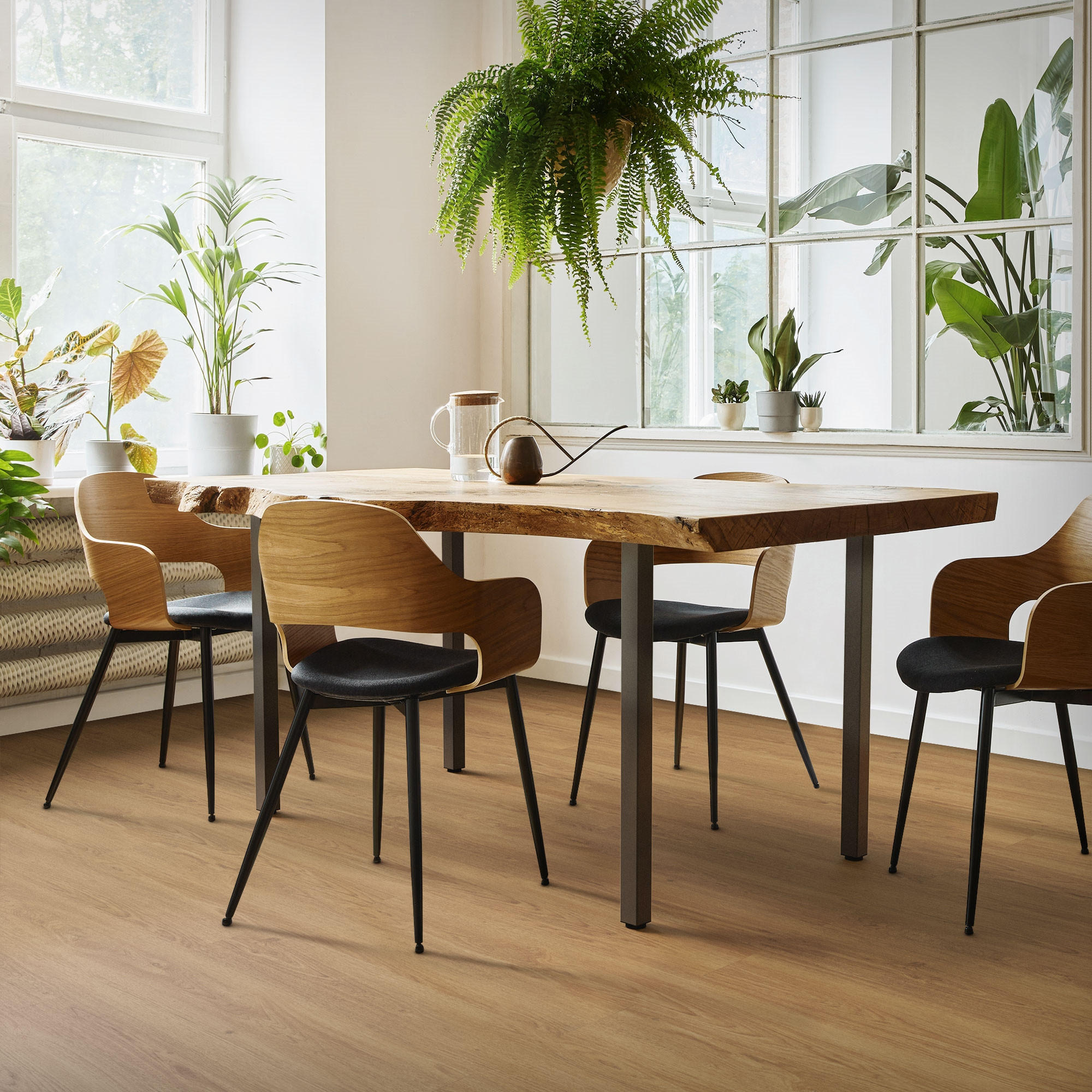 TISCHBEINE 4er Set I-Design H:72 cm Dunkelgrau 4x4 cm - Dunkelgrau, Metall (4/72/4cm) - ML-DESIGN