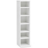 CD-REGAL eckig SLAVICA Holz Bücherregal - Weiß, Holzwerkstoff (21/90/20cm) - tinkaro