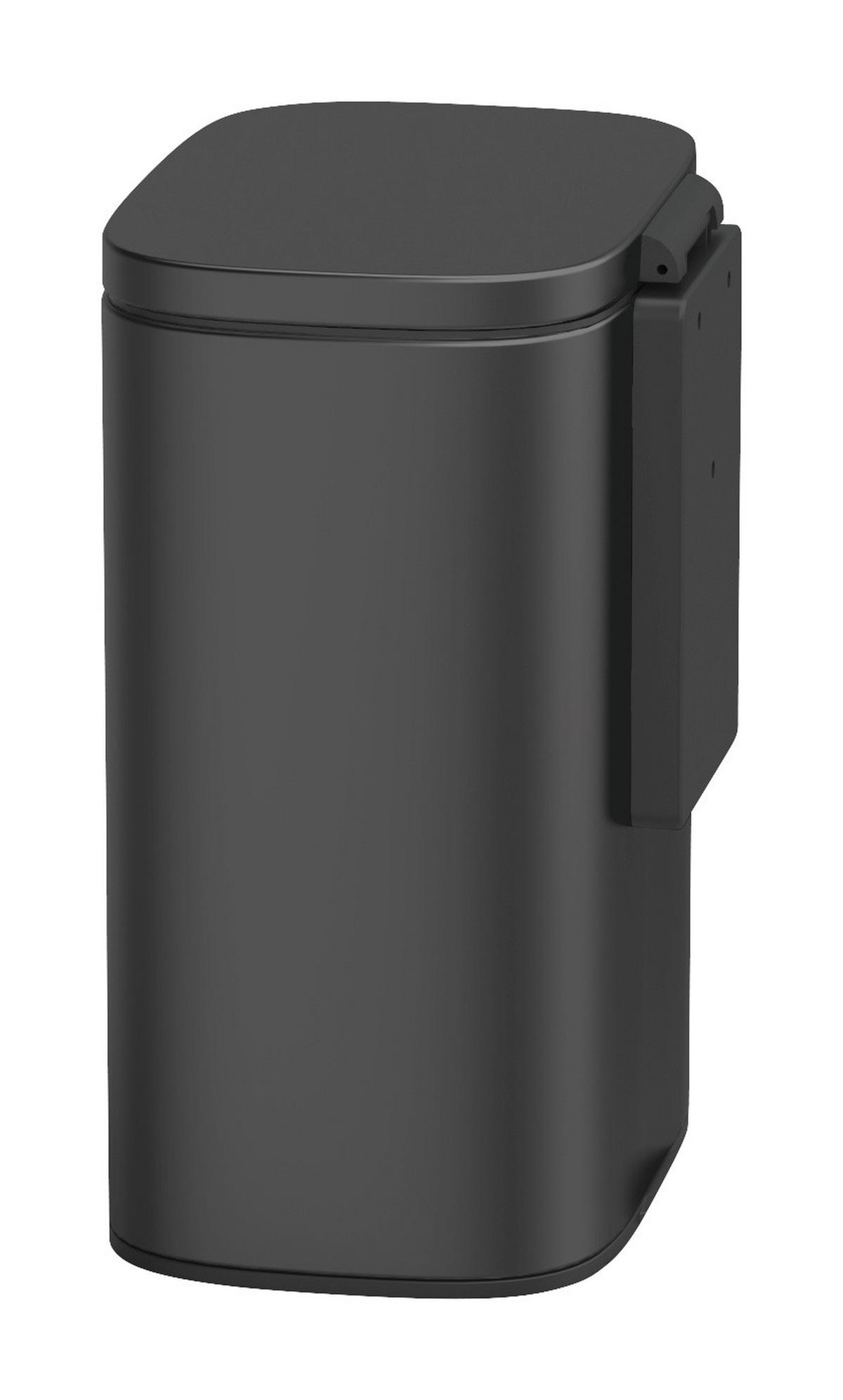 ABFALLEIMER zum Aufhängen Sare 5 l 19/21,5/29,5 cm - Schwarz, Metall (21.5/29.5/19cm) - Wenko