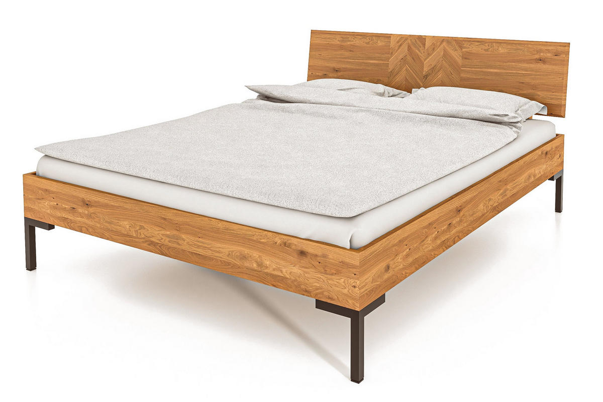 BETT LEON 2 200x200 Wildeiche - Wildeiche, Holz (200/200cm) - byoak