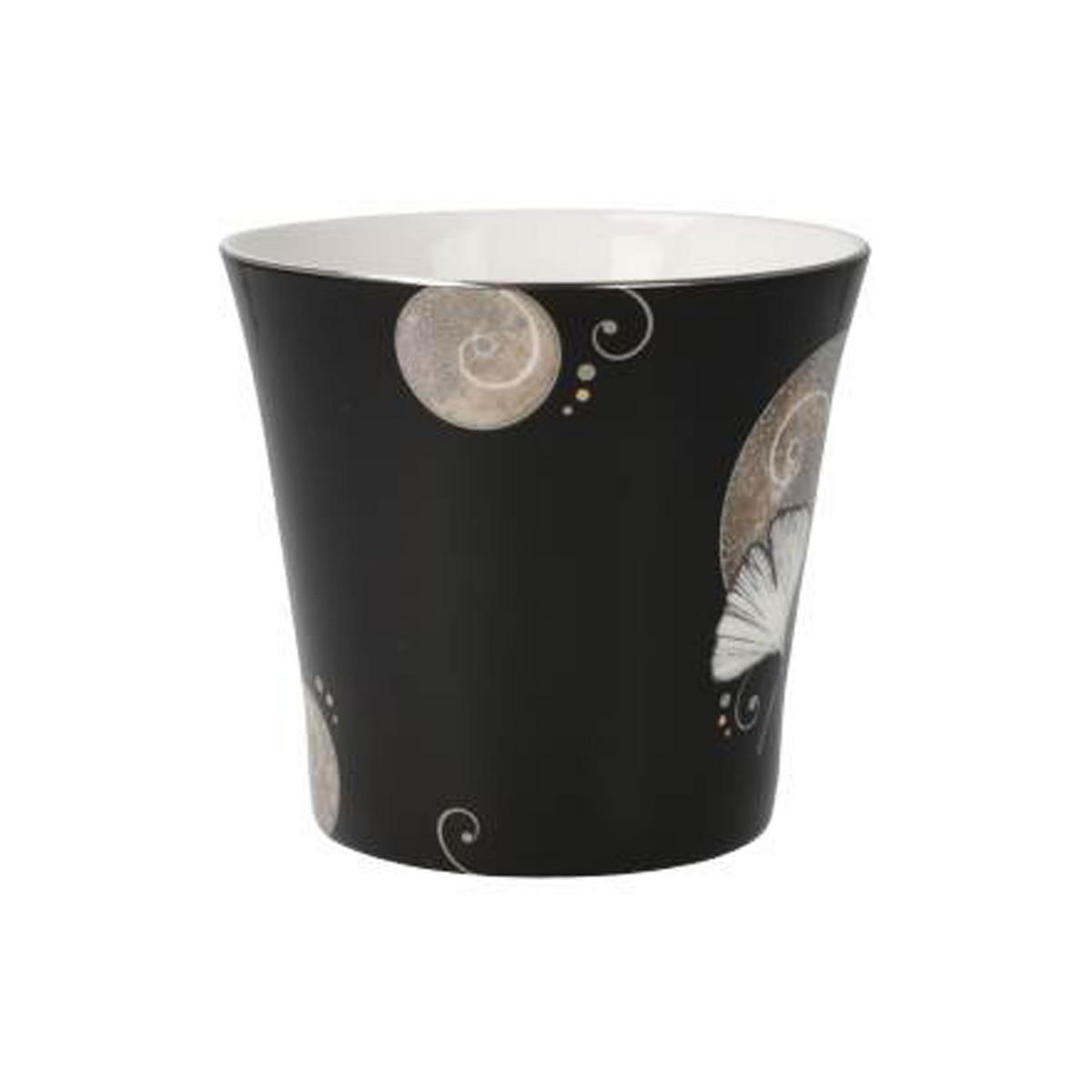 TEETASSE Ginkgo Schwarz, Fine Bone China - Multicolor, Keramik (0.35L) - Goebel