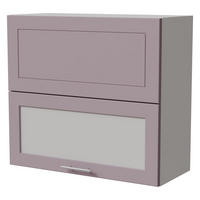 KLAPPHÄNGESCHRANK Bari W8BS/80-AV Weiß / RAL 4009 pastellviolett 80 / 32,5 / 72cm - Violett/Weiß, Holz/Holzwerkstoff (80/72/32.5cm) - Feldmann-Wohnen