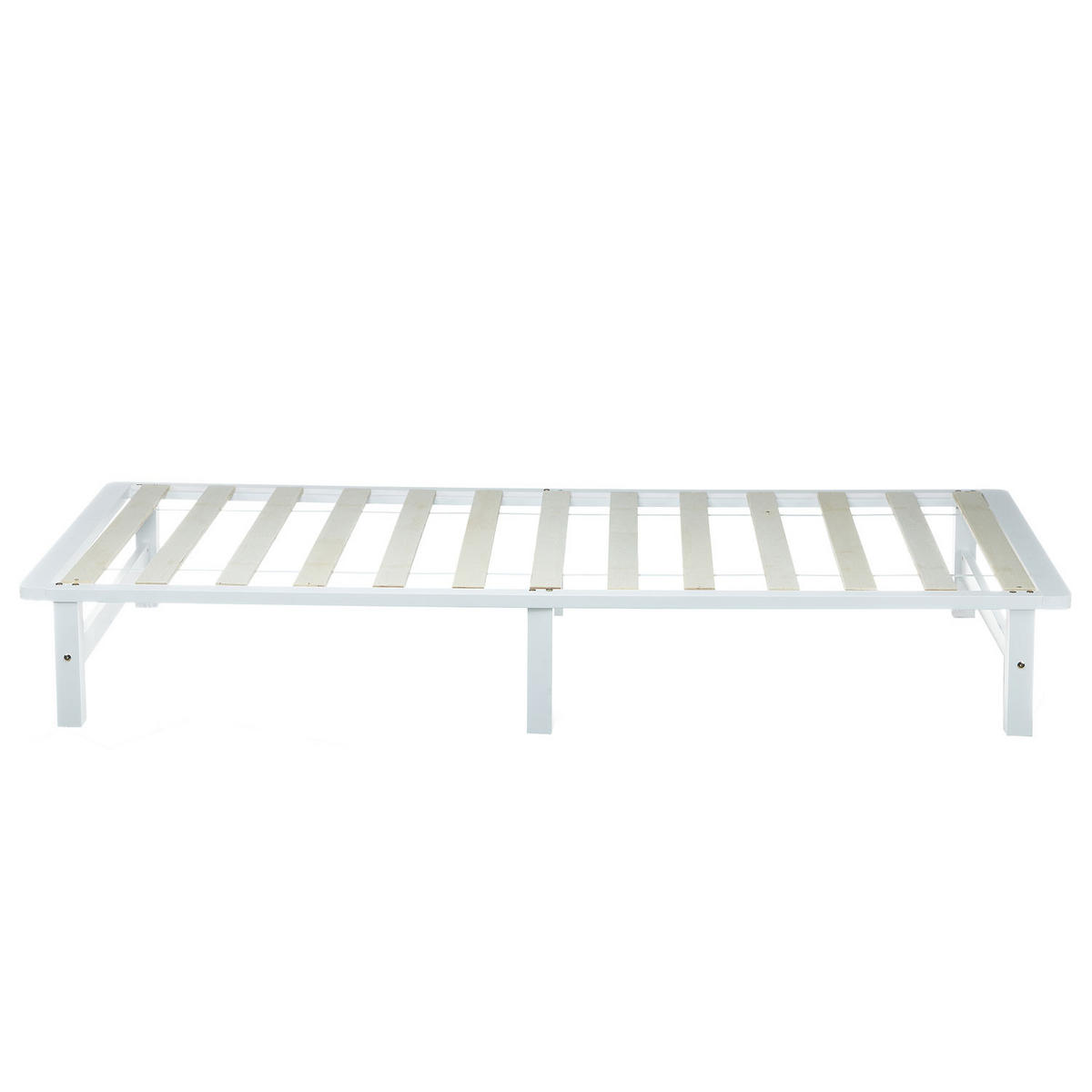 HOLZBETT Palettenbett 90/200 cm weiß - Weiß, Holz (90/200cm) - Homestyle4u