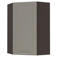 KÜCHENHÄNGESCHRANK Kvantum W4/10/60 Beige Matt / Lava Matt 60 / 60 / 96cm - Dunkelgrau/Beige, Holz/Holzwerkstoff (60/96/60cm) - Feldmann-Wohnen
