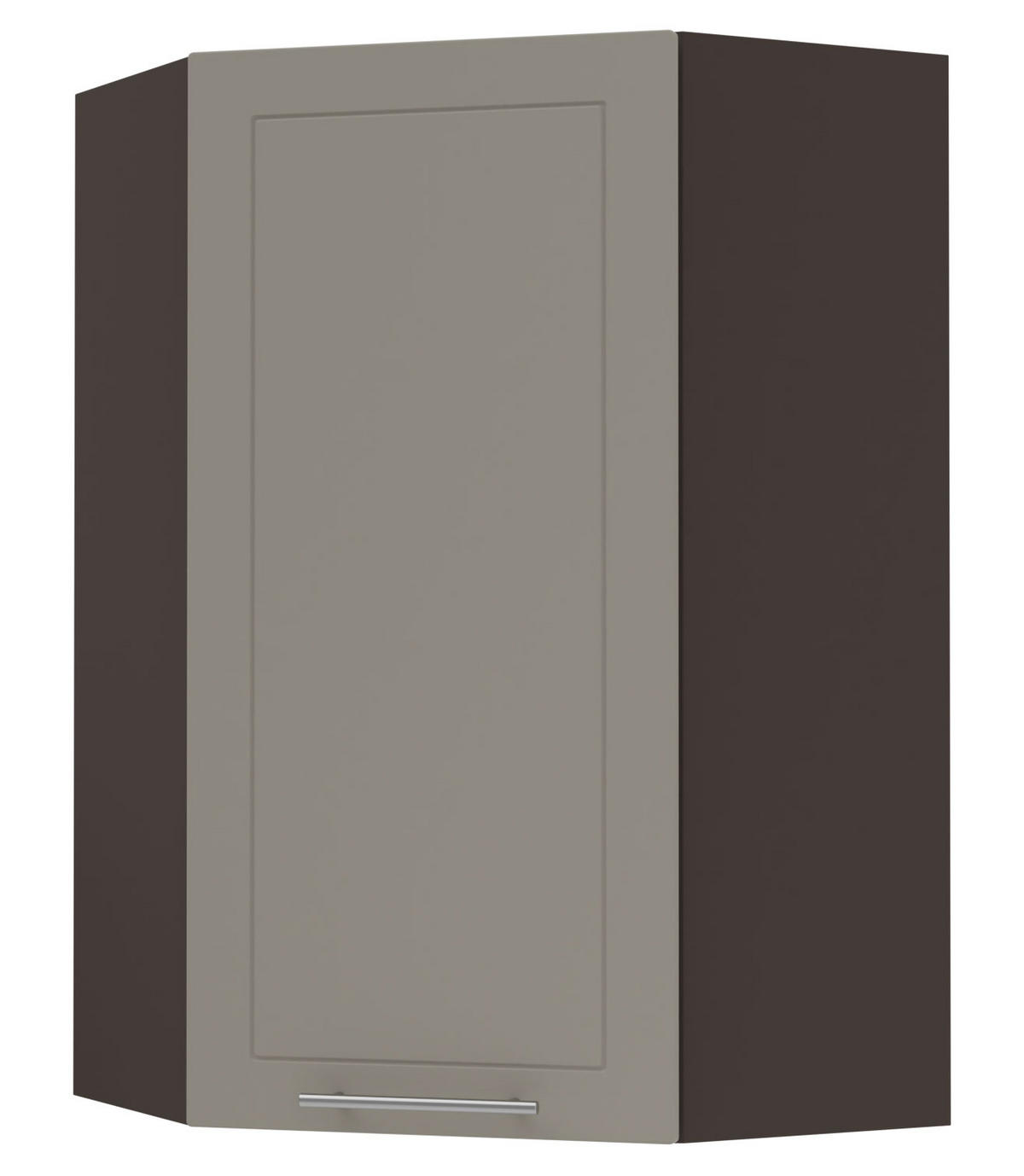 KÜCHENHÄNGESCHRANK Kvantum W4/10/60 Beige Matt / Lava Matt 60 / 60 / 96cm - Dunkelgrau/Beige, Holz/Holzwerkstoff (60/96/60cm) - Feldmann-Wohnen
