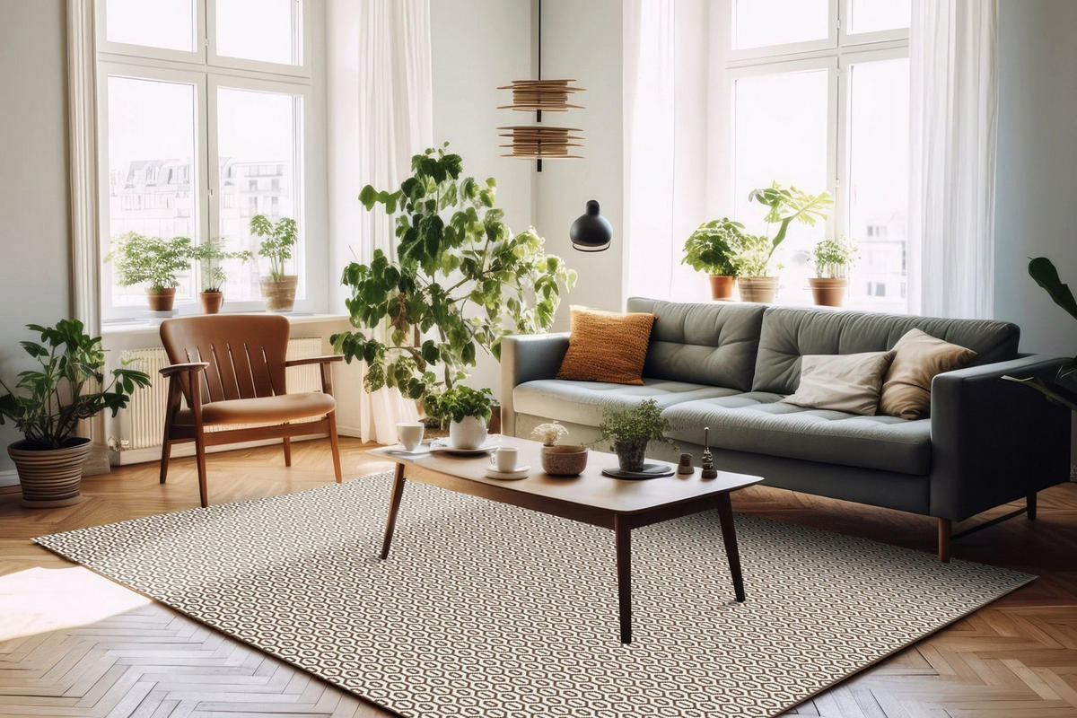 TEPPICH für Innen und Außen bruin - Braun, Textil (160/230cm) - AFK Living