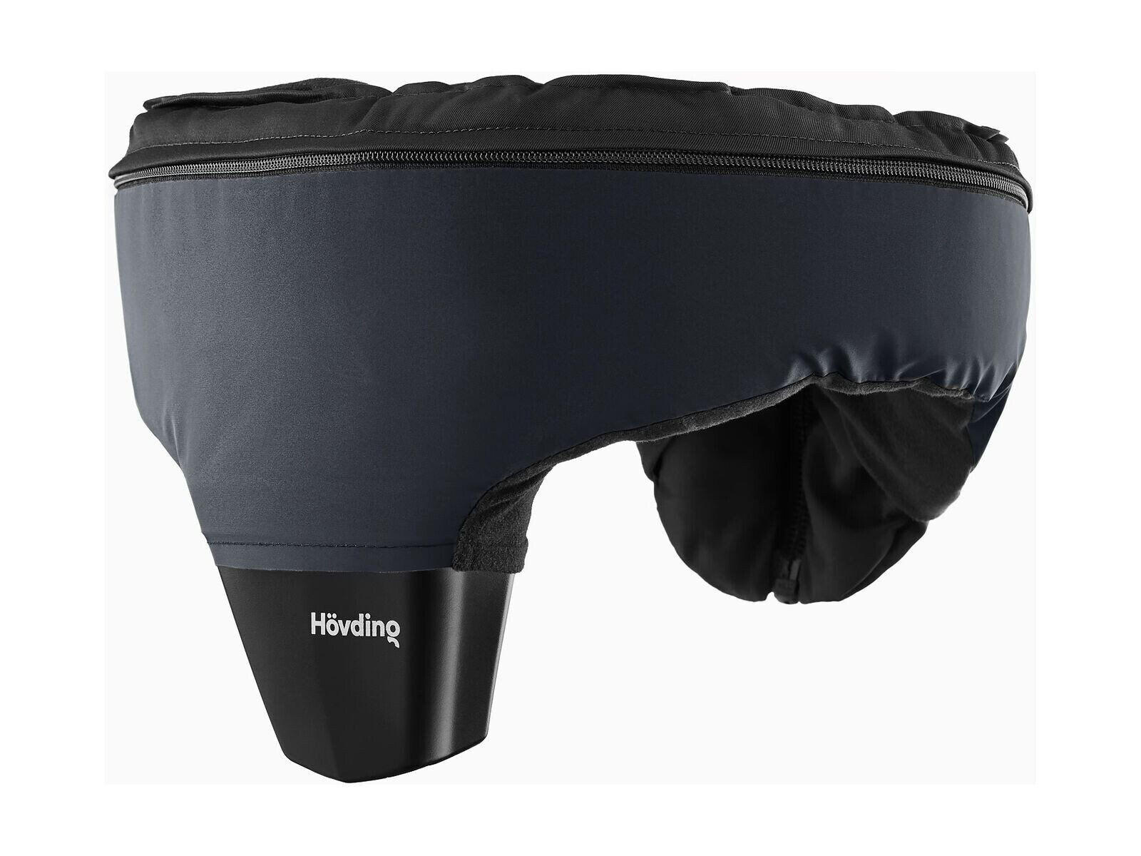 FAHRRADHELM ÜBERZUG MANSKEN Dunkelschwarz - Schwarz, Textil (12/15cm) - Hövding