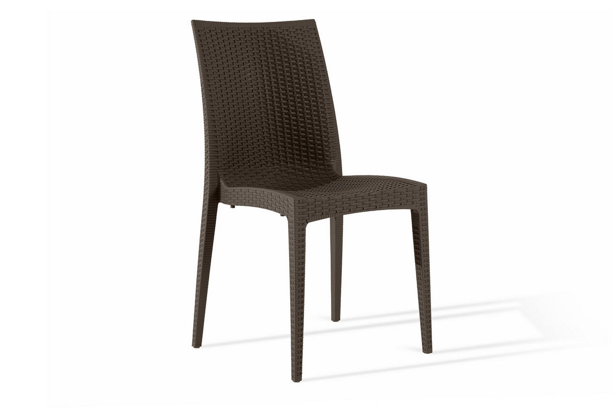 GARTENSTUHL ETULI 2-tlg, Braun - Braun, Kunststoff (48/88/50cm) - KONSIMO®