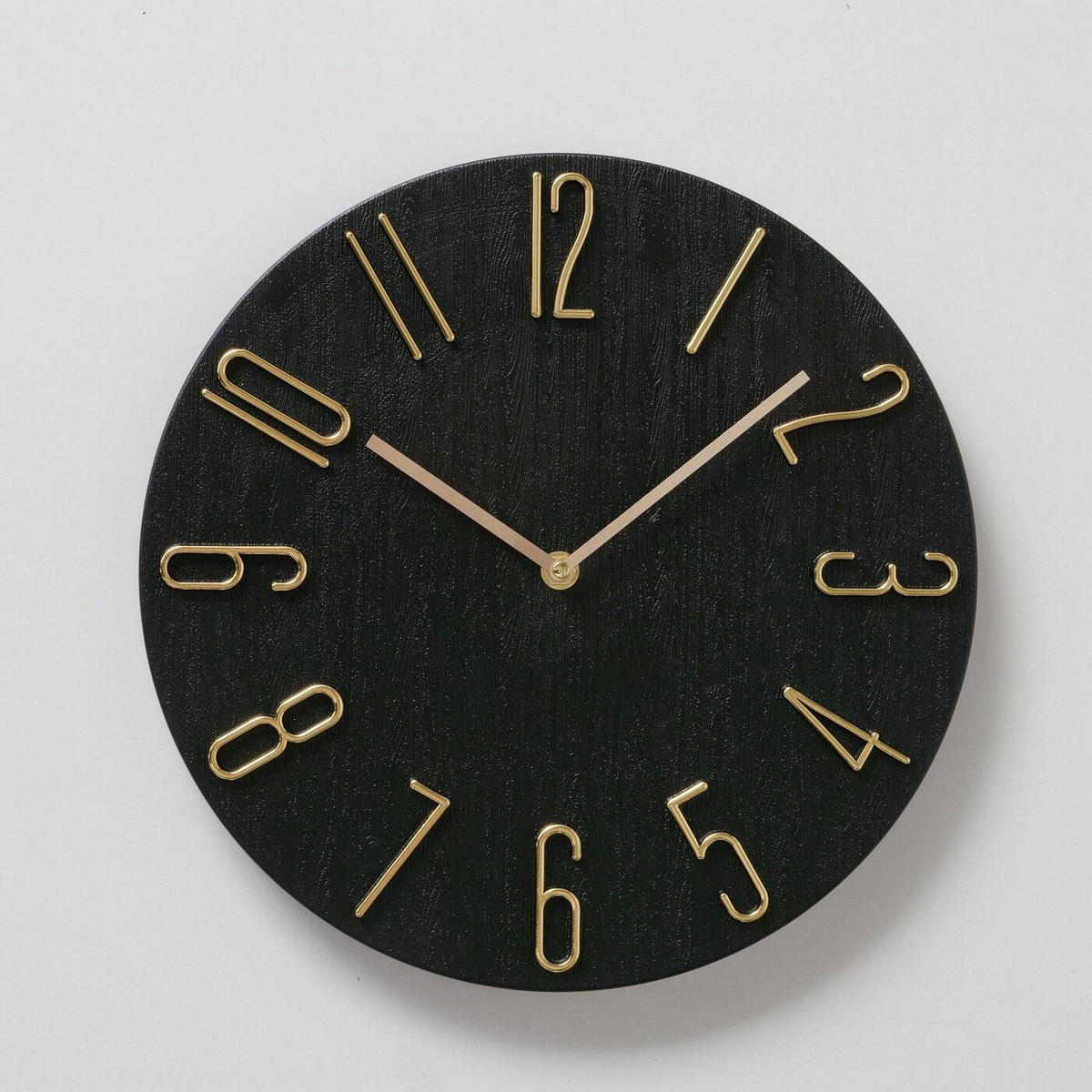 LOFT-UHR Tempo Ø 30 cm - Schwarz, Kunststoff (30/3.5/30cm) - Boltze Home