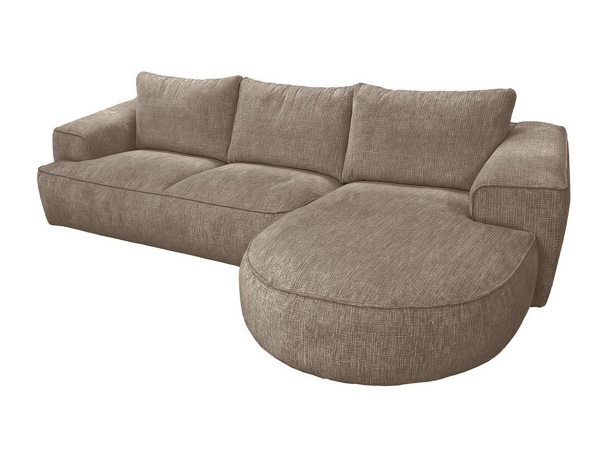 SOFA - 5 Personen - stoff - taupe Licanu - Taupe, Kunststoff/Textil (273/85.5/164cm) - Vente-Unique