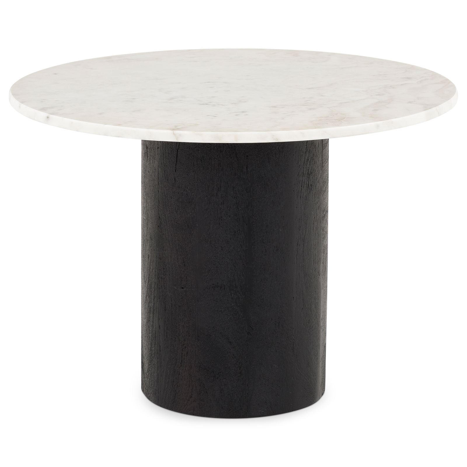 COUCHTISCH YAMUNA - Schwarz/Weiß, Holz/Naturmaterialen (60/60/42cm) - IDIMEX