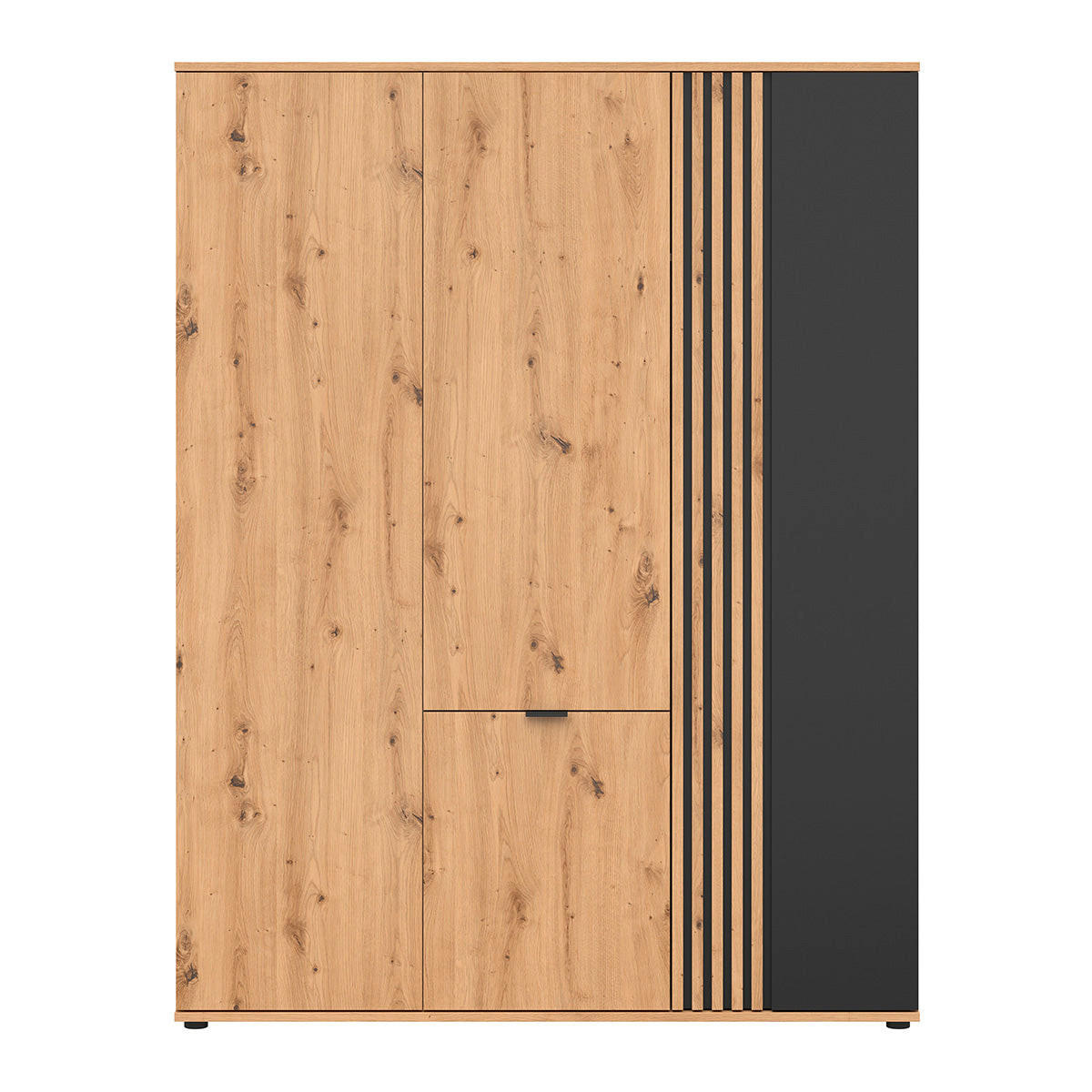 SCHRANK 4 Türen Ezra Holz - Braun, Holzwerkstoff (150.5/195.5/56cm) - Petits-meubles