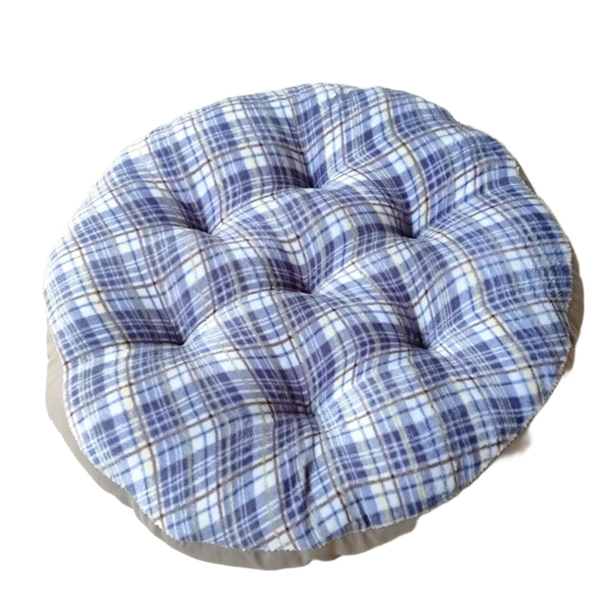 GARTENHOCKERAUFLAGE 40/40/8cm - Blau, Textil (40/8/40cm) - Authentics