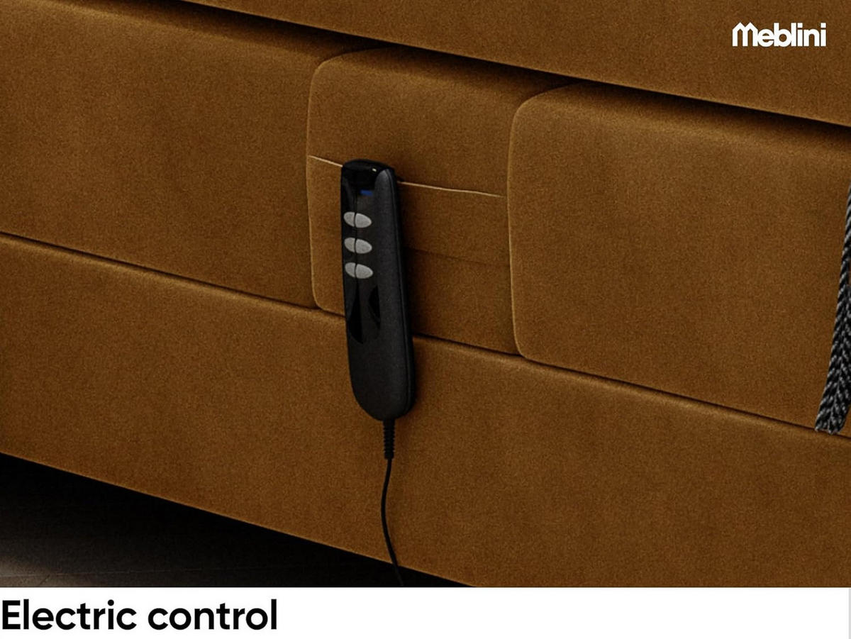 BOXSPRINGBETT ASPERO - Dunkelbraun, Holzwerkstoff (200/200cm) - Meblini