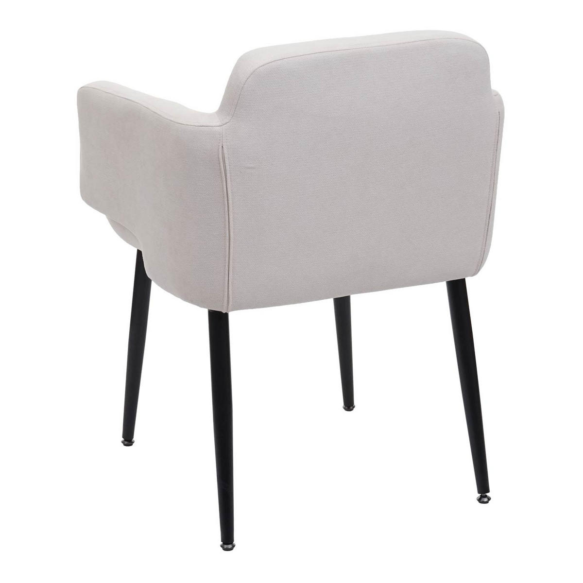 ESSZIMMERSTUHL 77x57x56cm Sitzhöhe 48cm Stoff/Textil Metall Creme-Weiß Polsterstuhlmit Armlehne - Creme, Textil (57/77/56cm) - CHEFGASTRO