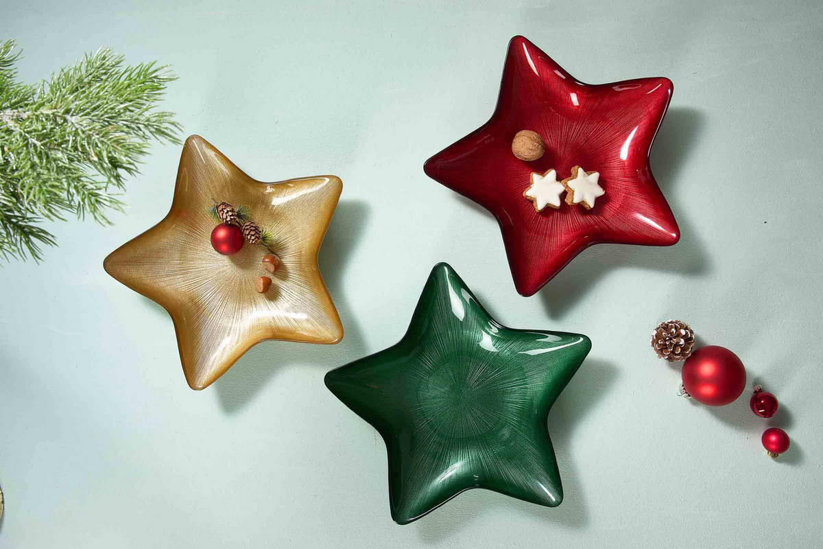 TELLER Starlight Rot ø 29 cm 4er Set - Rot, Glas (29cm) - Ritzenhoff Breker