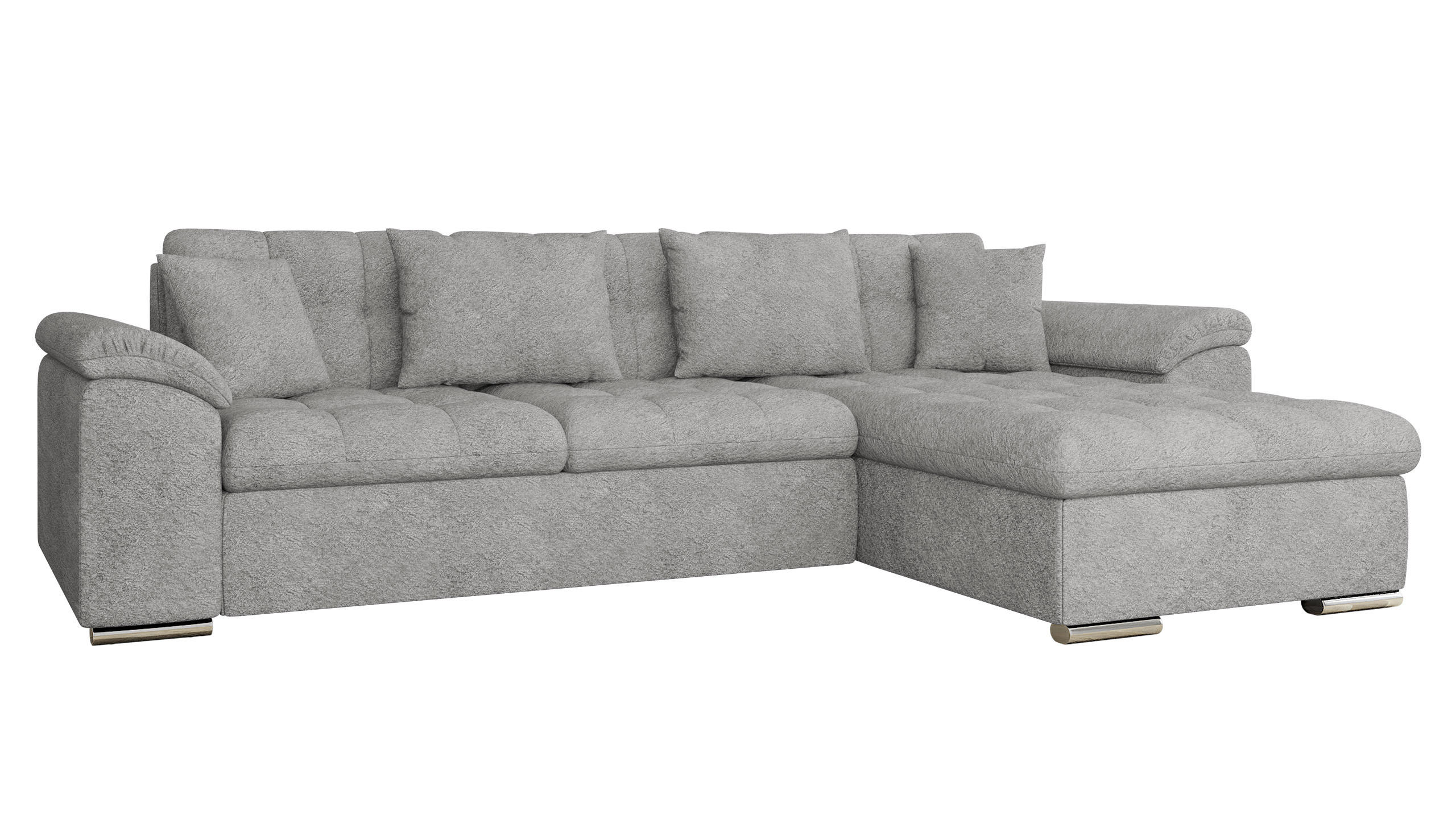 ECKSOFA Diana Cord, Seite: Rechts - Greige, Holz/Textil (280/160cm) - MIRJAN24