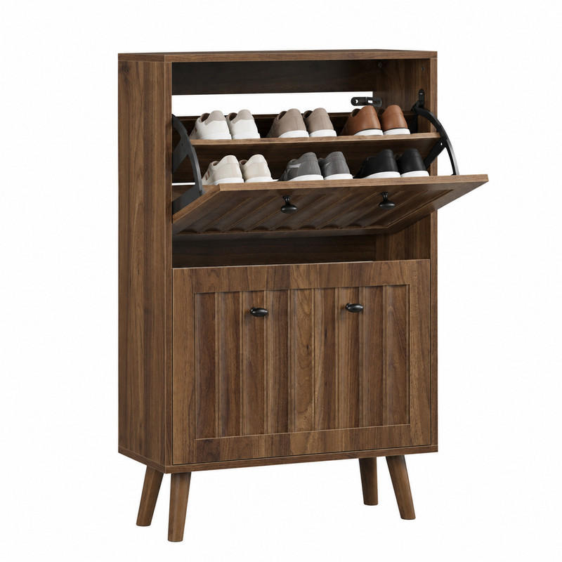 Beauniv Schuhschrank Braun 24x95x60 cm