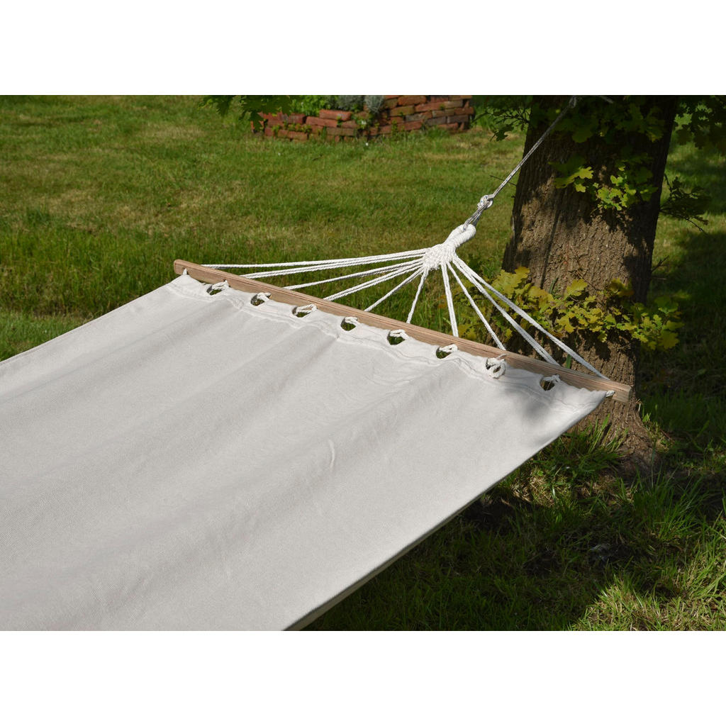 Thumbnail - Deluke Hängematte, Beige, Holz, 100x0.6x280 cm, Gartenmöbel, Hängematten