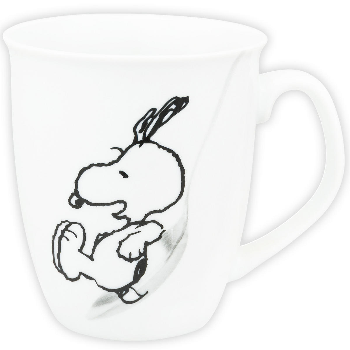 KAFFEEBECHER The Peanuts Snoopy Heute ist dein Tag! Weiß 280 ml - Multicolor, Keramik (0.28L) - United Labels