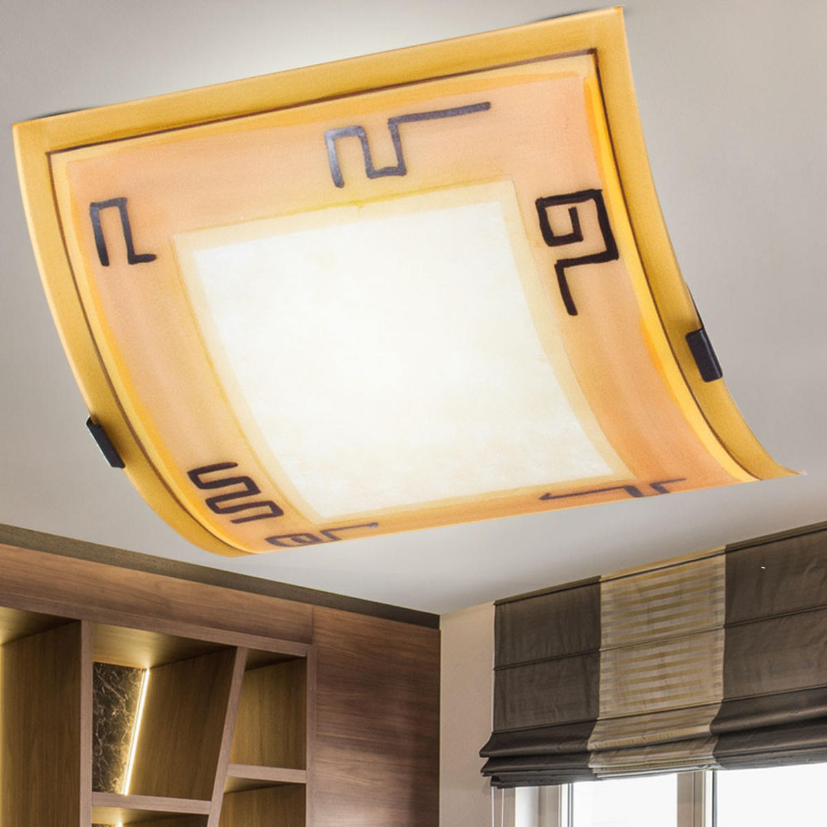 LED WANDLEUCHTE ARTA Gelb - Gelb, Glas (28/10/29cm)