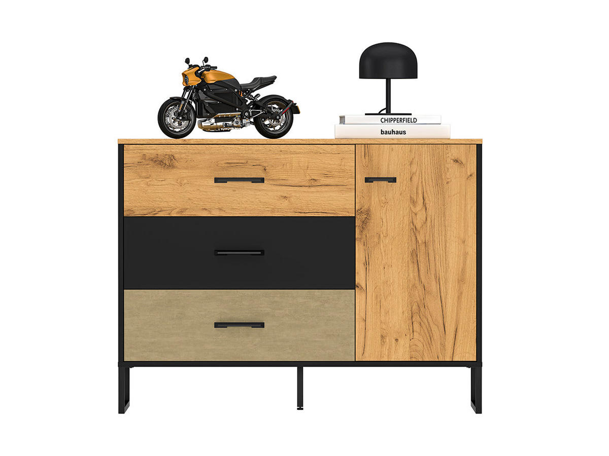 KOMMODE – COLT 06 – 120 cm – Colt – Eichefarben - Eichefarben, Holzwerkstoff (120/90/40cm) - hi-markt