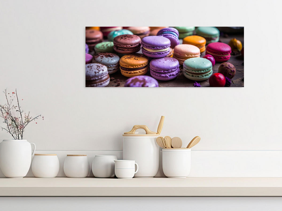 GLASBILD 80x30 cm Küche bunt - Rosa, Glas (80/30cm) - artissimo