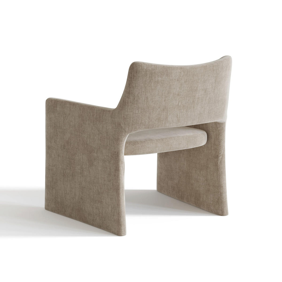 ESSZIMMERSTUHL Samt Taupe 73cm - Taupe, Textil (73/74/71cm) - Sia Home