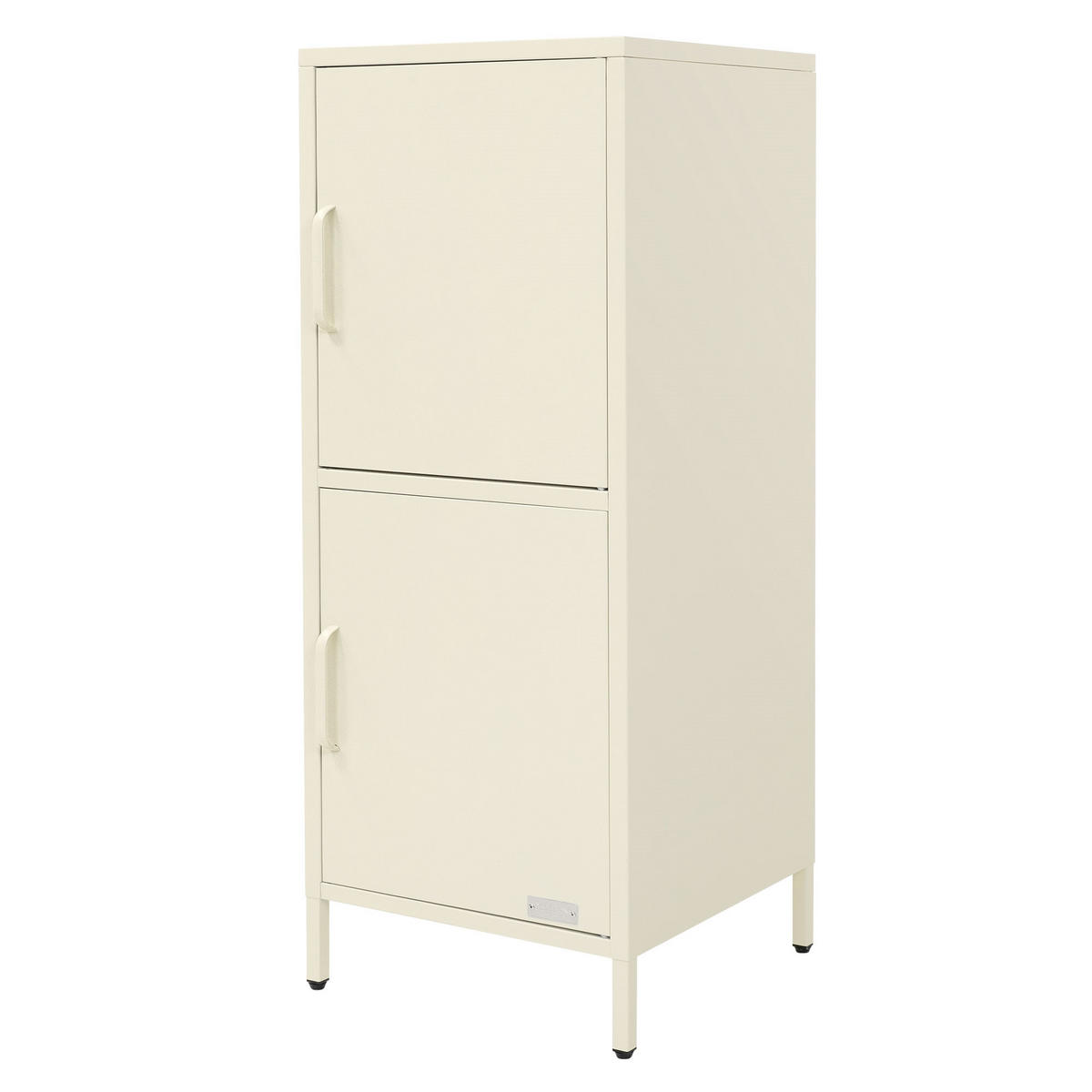 AKTENSCHRANK 40x101,5x40 cm Creme aus Stahl mit 2 Türen - Creme, Metall (40/101.5/40cm) - ML-DESIGN