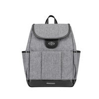 WICKELTASCHE Morice grau Magnetknöpfe, Drehverschluss, verstellbare Gurte, Schultergurte - Grau, Textil (15/39/28cm) - Kikka boo