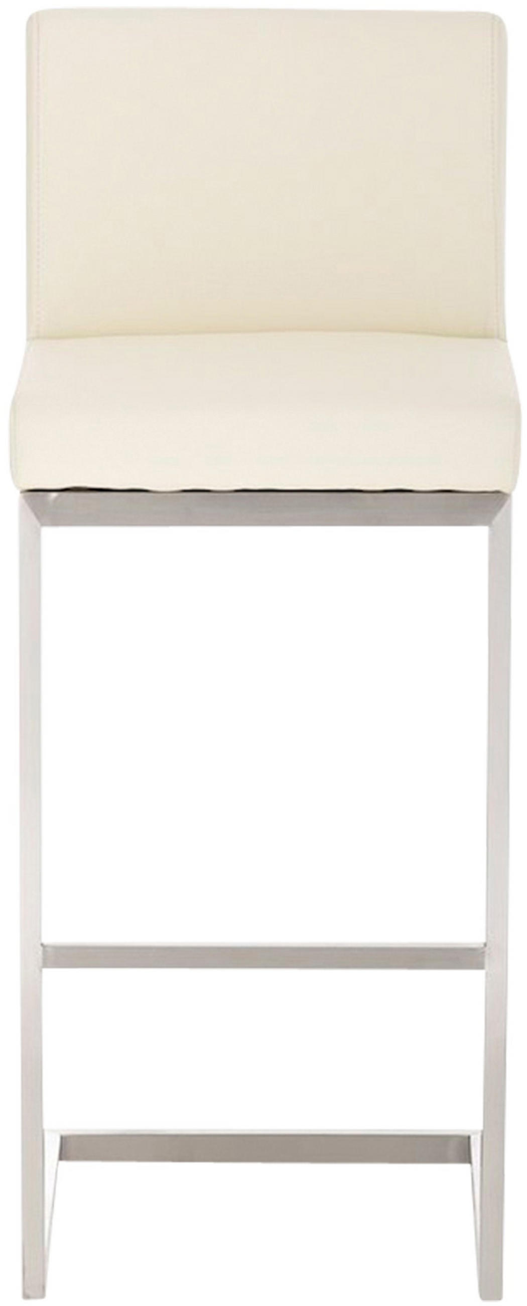 BARHOCKER Cobas Kunstleder Creme - Creme, Leder (42/104/48cm) - DELUKE