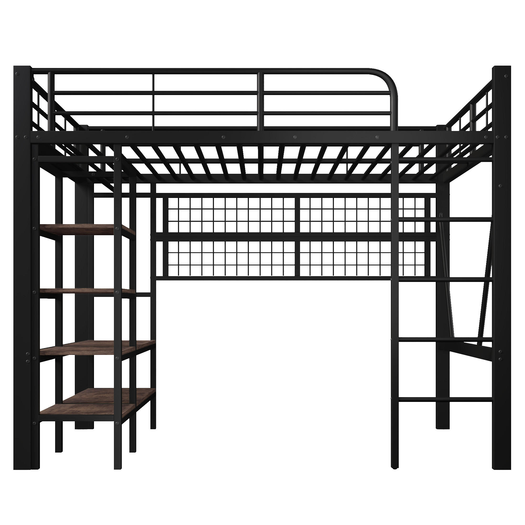 HOCHBETT Eisen 140/200 cm Schwarz - Schwarz, Metall - Raumix
