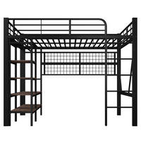 HOCHBETT Eisen 140/200 cm Schwarz - Schwarz, Metall - Raumix