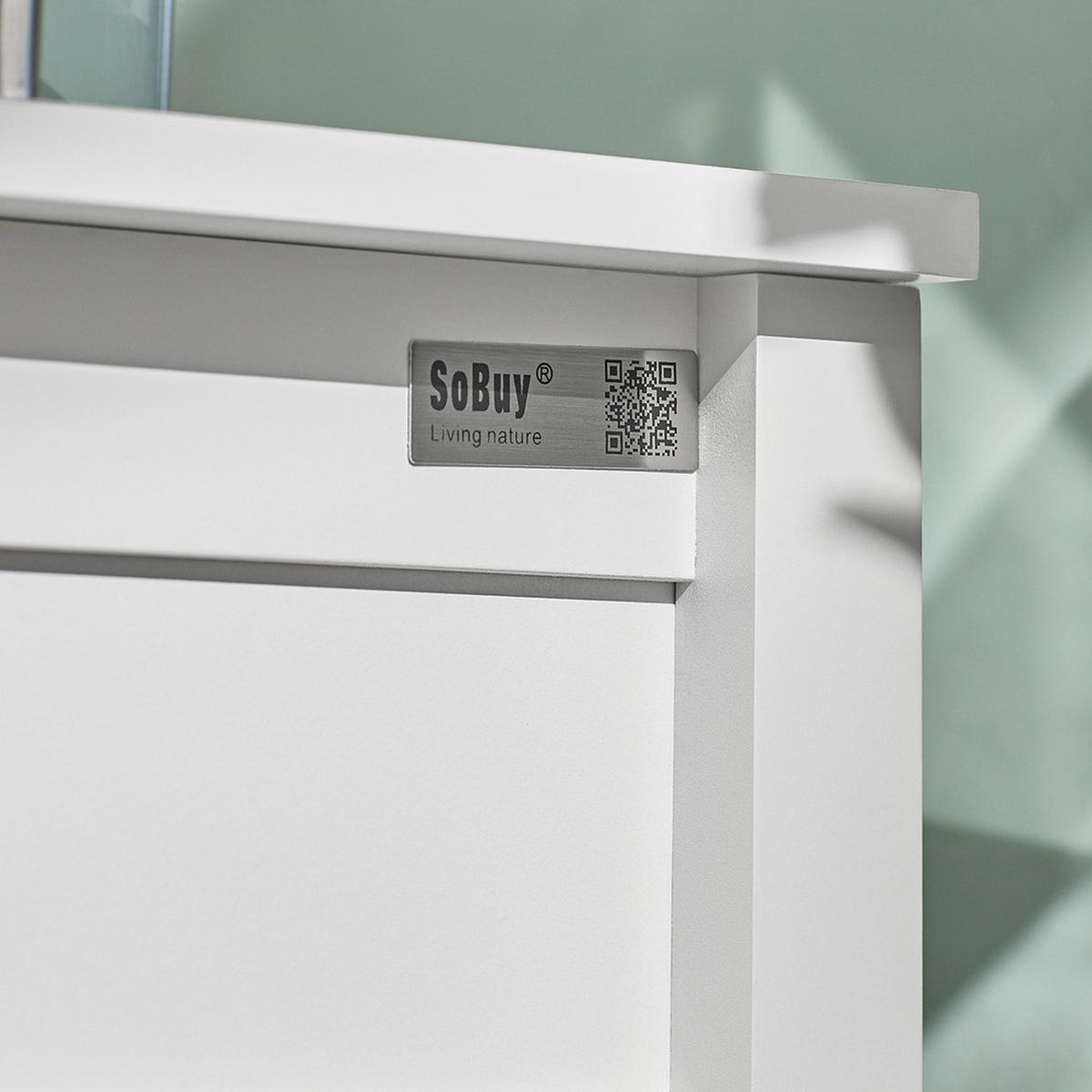 NACHTTISCH mit Schublade und zwei Ablagen FBT46-WX2 - Ahornfarben, Fell (45/68/30cm) - SoBuy
